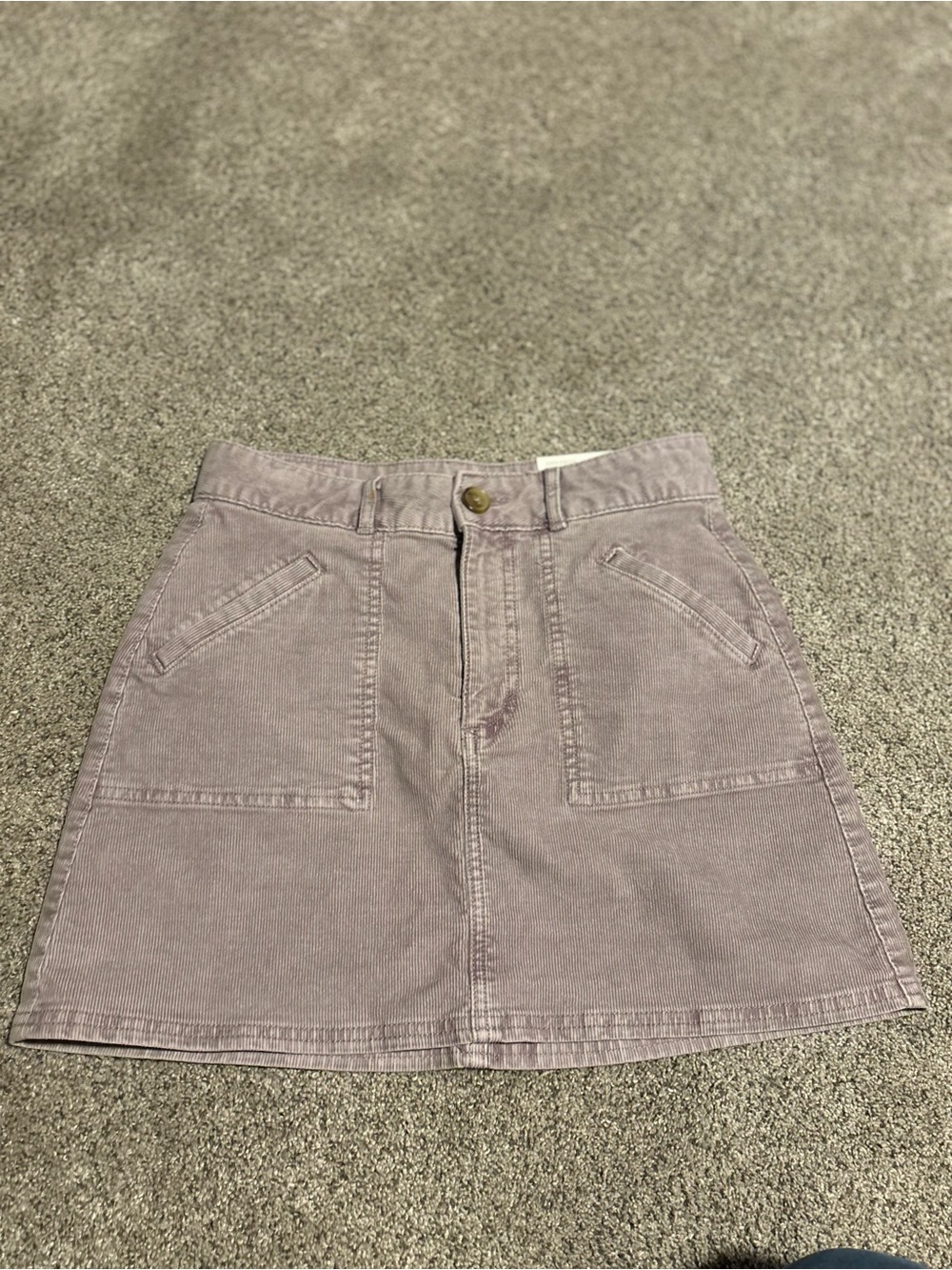 American Eagle Outfitters Lavender Corduroy Mini Skirt
